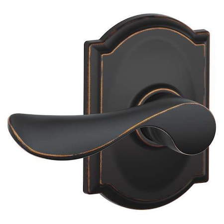 Schlage Antique Bronze Passage Lever Lockset, Champagne/Camelot F10 CHP 716 CAM