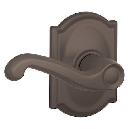 Schlage Oil Rubbed Bronze Passage Lever Lockset, Flair/Camelot F10 FLA 613 CAM