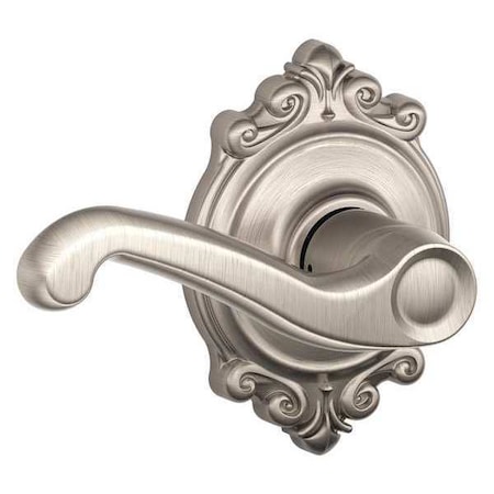 Schlage Satin Nickel Passage Lever Lockset, Flair/Brookshire F10 FLA 619 BRK
