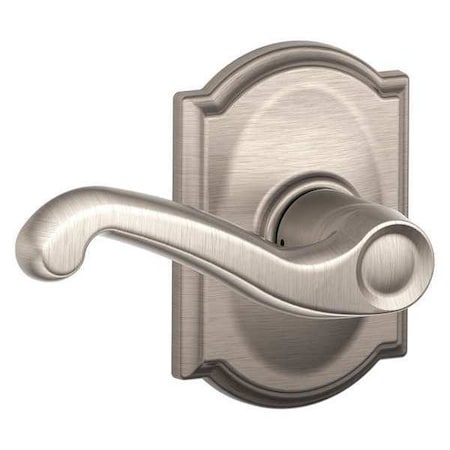 Schlage Satin Nickel Passage Lever Lockset, Flair/Camelot F10 FLA 619 CAM