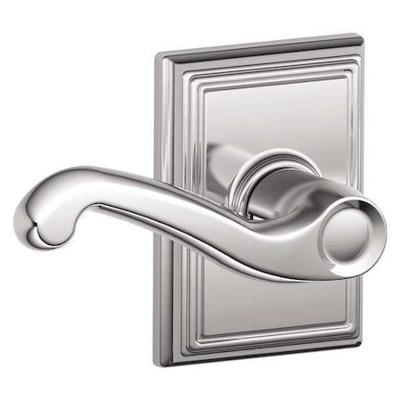 Schlage Bright Chrome Passage Lever Lockset, Flair/Addison F10 FLA 625 ADD