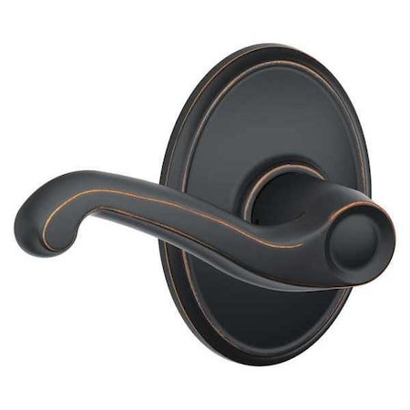Schlage Antique Bronze Passage Lever Lockset, Flair/Wakefield F10 FLA 716 WKF