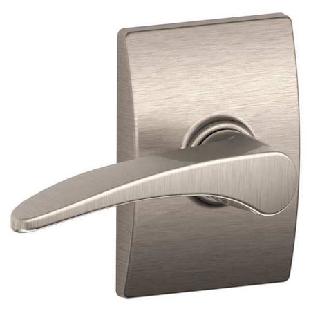 Schlage Satin Nickel Passage Lever Lockset, Manhattan/Century F10 MNH 619 CEN