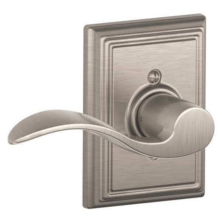 Schlage Satin Nickel Dummy Lever Lockset, Accent/Addison, Left Hand F170 ACC 619 ADD LH