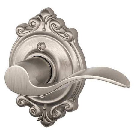 Schlage Satin Nickel Dummy Lever Lockset, Accent/Brookshire, Right Hand F170 ACC 619 BRK RH