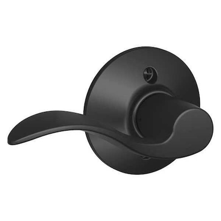 Schlage Matte Black Dummy Lever Lockset, Accent, Right Hand F170 ACC 622 RH