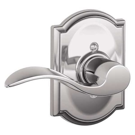 Schlage Bright Chrome Dummy Lever Lockset, Accent/Camelot, Right Hand F170 ACC 625 CAM RH