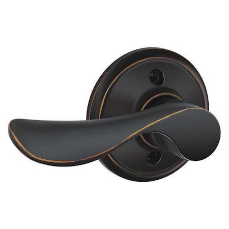 Schlage Antique Bronze Dummy Lever Lockset, Champagne, Right Hand F170 CHP 716 RH