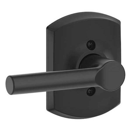 Schlage Matte Black Dummy Lever Lockset, Broadway/Greenwich F170 BRW 622 GRW
