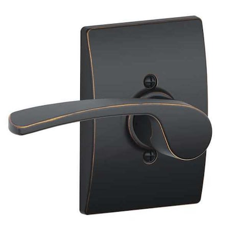 Schlage Antique Bronze Dummy Lever Lockset, Merano/Century, Right Hand F170 MER 716 CEN RH