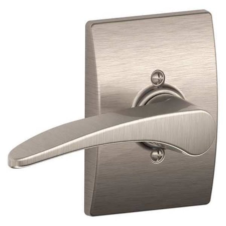 Schlage Satin Nickel Dummy Lever Lockset, Manhattan/Century, Right Hand F170 MNH 619 CEN RH