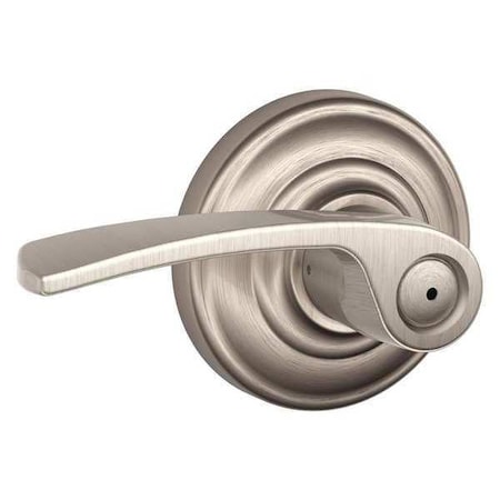 Schlage Lever Lockset, Mechanical, Privacy, Grd. 2 F40 MER 619 AND