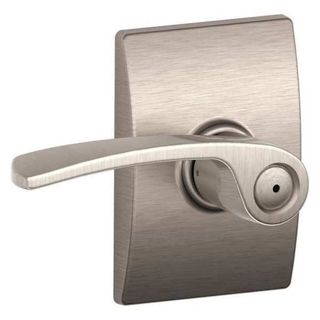 Schlage Lever Lockset, Mechanical, Privacy, Grd. 2 F40 MER 619 CEN