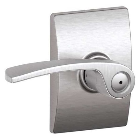 Schlage Satin Chrome Privacy Lever Lockset, Merano/Century F40 MER 626 CEN