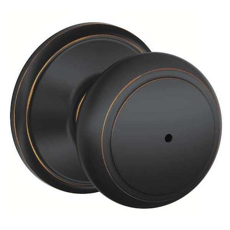 Schlage Knob Lockset, Mechanical, Privacy, Grd. 2 F40 AND 716
