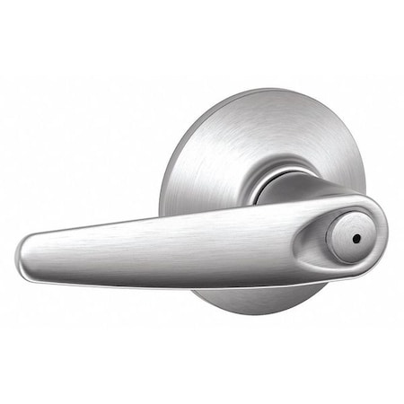 Schlage Satin Chrome Privacy Lever Lockset, Jazz F40 JAZ 626