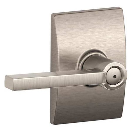 Schlage Lever Lockset, Mechanical, Privacy, Grd. 2 F40 LAT 619 CEN