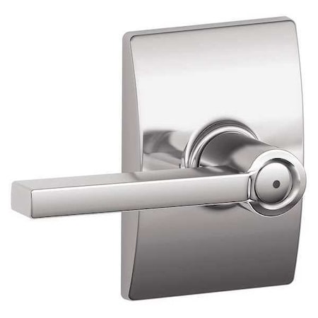 Schlage Lever Lockset, Mechanical, Privacy, Grd. 2 F40 LAT 625 CEN