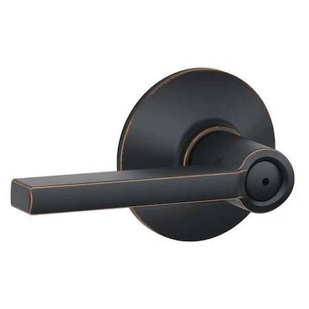 Schlage Lever Lockset, Mechanical, Privacy, Grd. 2 F40 LAT 716