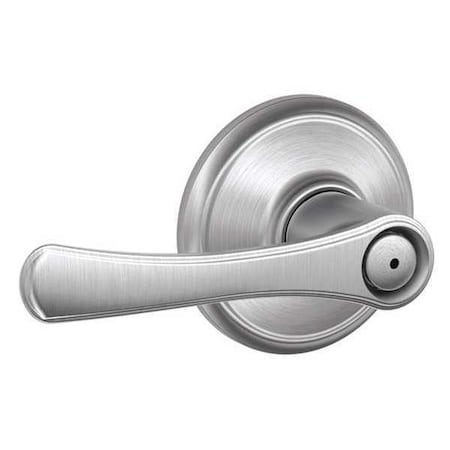 Schlage Satin Chrome Privacy Lever Lockset, Avila F40 VLA 626