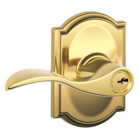 Schlage Lever Lockset, Mechanical, Entrance, Grd. 2 F51A ACC 505 CAM