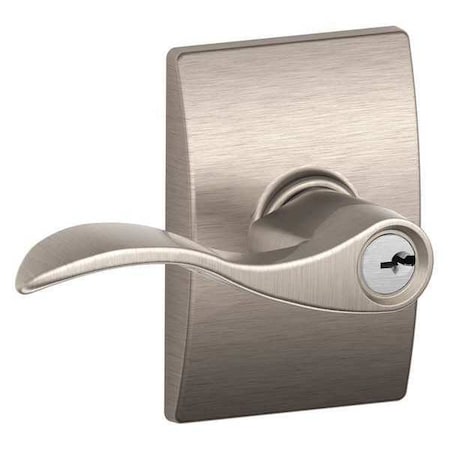 Schlage Lever Lockset, Mechanical, Entrance, Grd. 2 F51A ACC 619 CEN