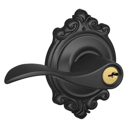 Schlage Lever Lockset, Mechanical, Entrance, Grd. 2 F51A ACC 622 BRK