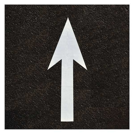 3M Straight Arrow Symbol Tape, Retroreflective Polymer, 72 in Length, 24" Width, 1/16 in Height L380IES-A6