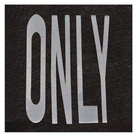 3M Pavement Marking Tape, Retroreflective Polymer, 96 in Length, 120" Width, 1/16 in Height L270ES-ON