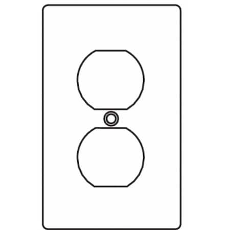 Hubbell Killark Weatherproof Cover, 1 Gang, Aluminum, Duplex Receptacle Cover Type 1FAC