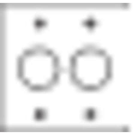 Hubbell Killark Weatherproof Cover, 2 Gang, Aluminum, Round Receptacle Cover Type 2FR