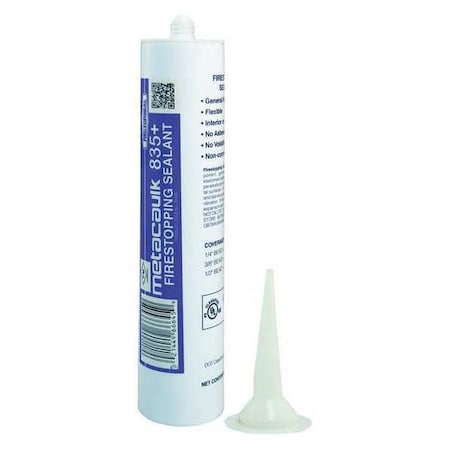 Metacaulk Fire Barrier Sealant, Tube, 10.6 oz. 66645