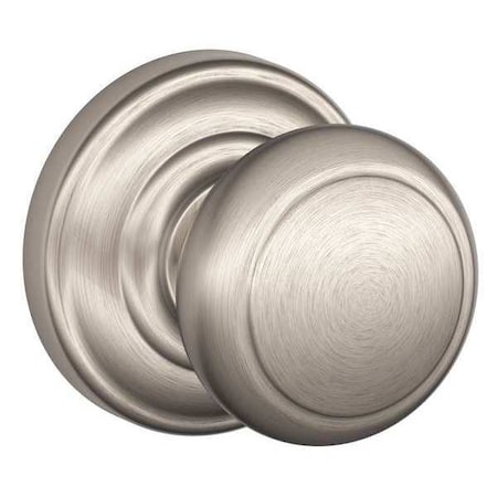 Schlage Satin Nickel Passage Knob Lockset, Andover F10 AND 619 AND
