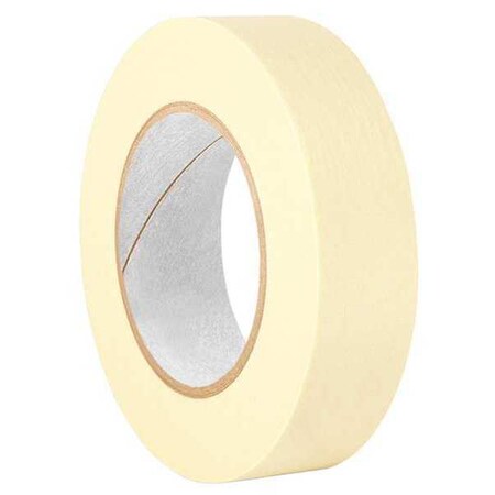 3M Masking Tape, 1 1/2 in W x 120 yd L, 4.4 mil Thick, Tan, Rubber Adhesive, 24 PK 201+