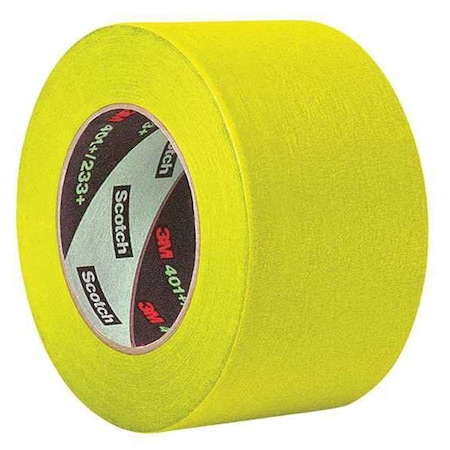 3M Painter's Tape, 2 in W x 120 yd L, 6.3 mil Thick, Yellow, Rubber Adhesive, 18 PK 301+