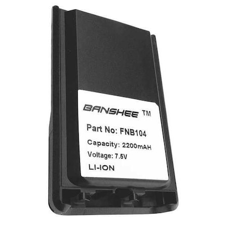 Banshee Battery Pack, Fits Model FNB104, Vertex QVB-104