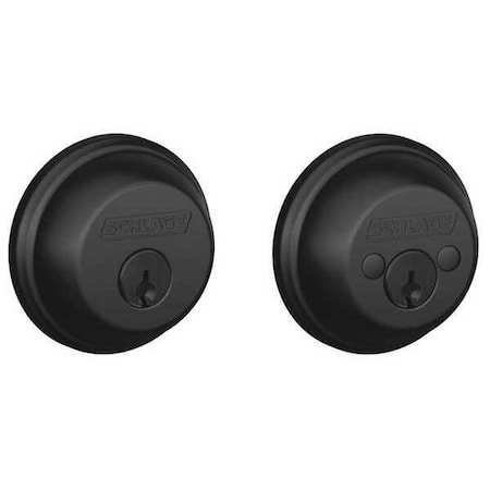 Schlage Deadbolt, Matte, Double Cylinder B62N 622