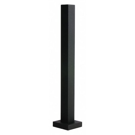 Pedestal Pro Touch Plate Bollard, 48"H, 42 lb. HD-Black-Tower