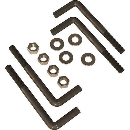 Pedestal Pro Sturdy Bolts, with Nut, Washer L-Bolt Kit