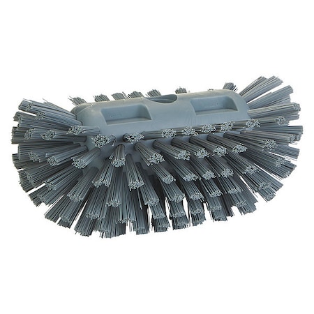 VIKAN Tank Brush, 1-1/2" L Trim, Gray Bristle 703788