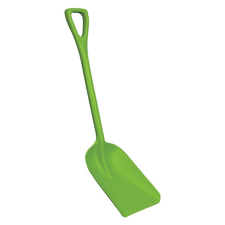 Remco Hygienic Square Point Shovel, Polypropylene Blade, 23 1/2 in L, Lime Green 698177