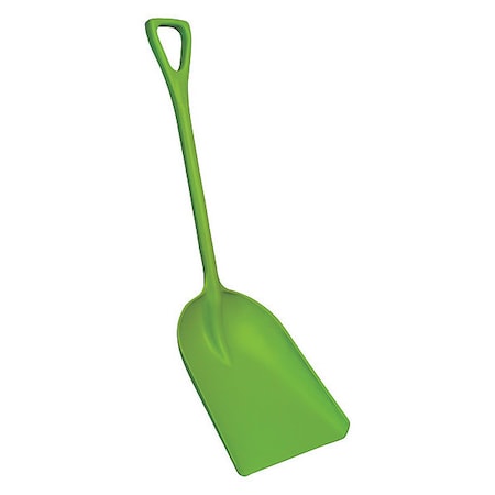 Remco Hygienic Square Point Shovel, Polypropylene Blade, 28 in L, Lime Green 698277