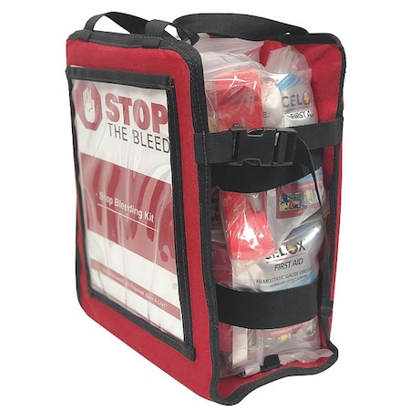 Celox Bleeding Control Kit, 10 1/4 in W, Red MS-CBOMPSBKCT - 8
