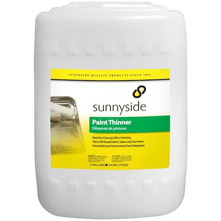 Sunnyside Paint Thinner, 5 gal., Solvent Base 304G5