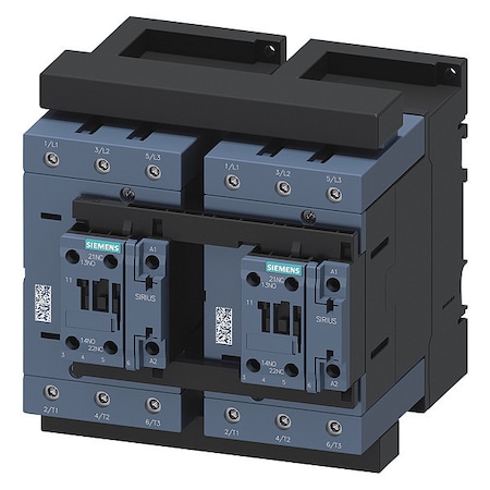 Siemens IEC Magnetic Contactor, 2NC, 110V-120V AC, 3 P, Reversing, Screw 3RA23468XB301AK6