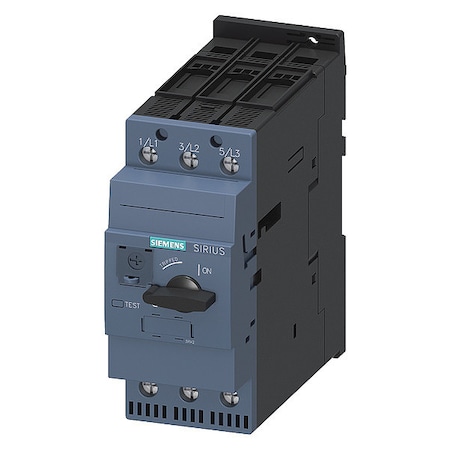 Siemens Manual Motor Starter, Not Applicable, 3 P, 3 Phase, Selector Switch, 65 A 3RV20314JA10
