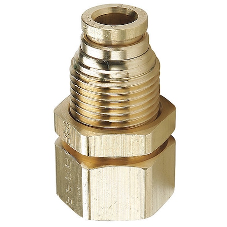 Parker Strt, Brass, Push-Fit1/4in, FNPTF1/4in 66PTCBH-4-4
