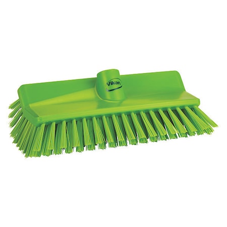 VIKAN 5 1/2 in W Wall Brush, Medium, 10 25/64 in L Brush, Lime, Not Applicable, 10 39/100 in L Overall 704777