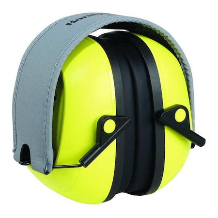 Honeywell Howard Leight VeriShield Folding Ear Muffs, 27 dB NRR, Passive, General Purpose, Black/Yellow 1035106-VS