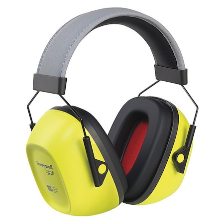 Honeywell Howard Leight VeriShield Over-the-Head Earmuffs, Passive Protection, NRR 30 dB, Foam, Black/Yellow 1035110-VS